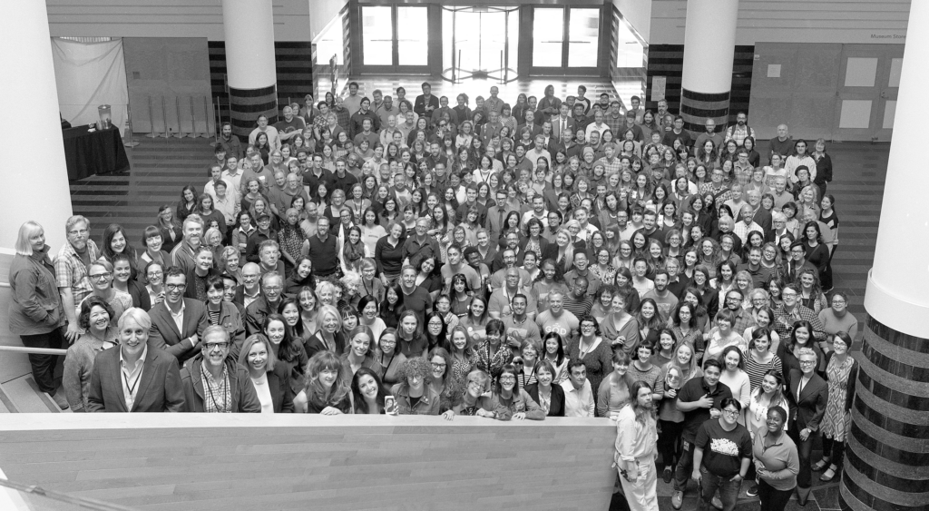 2016 SFMOMA staff photo in Haas Atrium